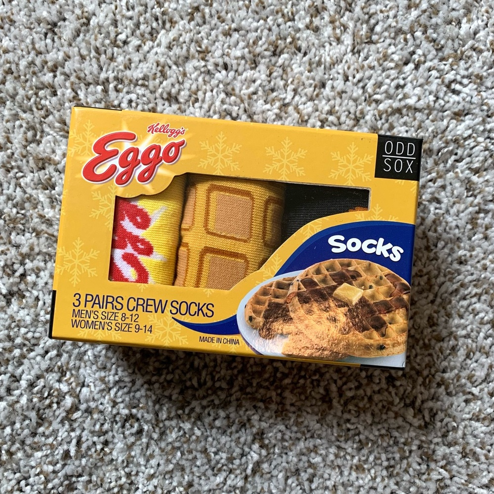 ODD SOX Kellog’s Eggo Waffle Socks
